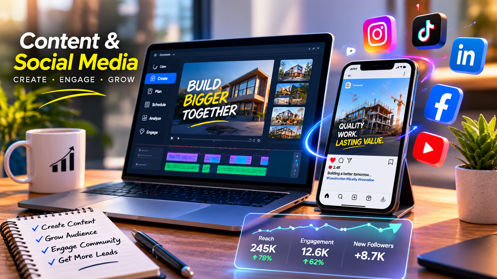Content and social media marketing
