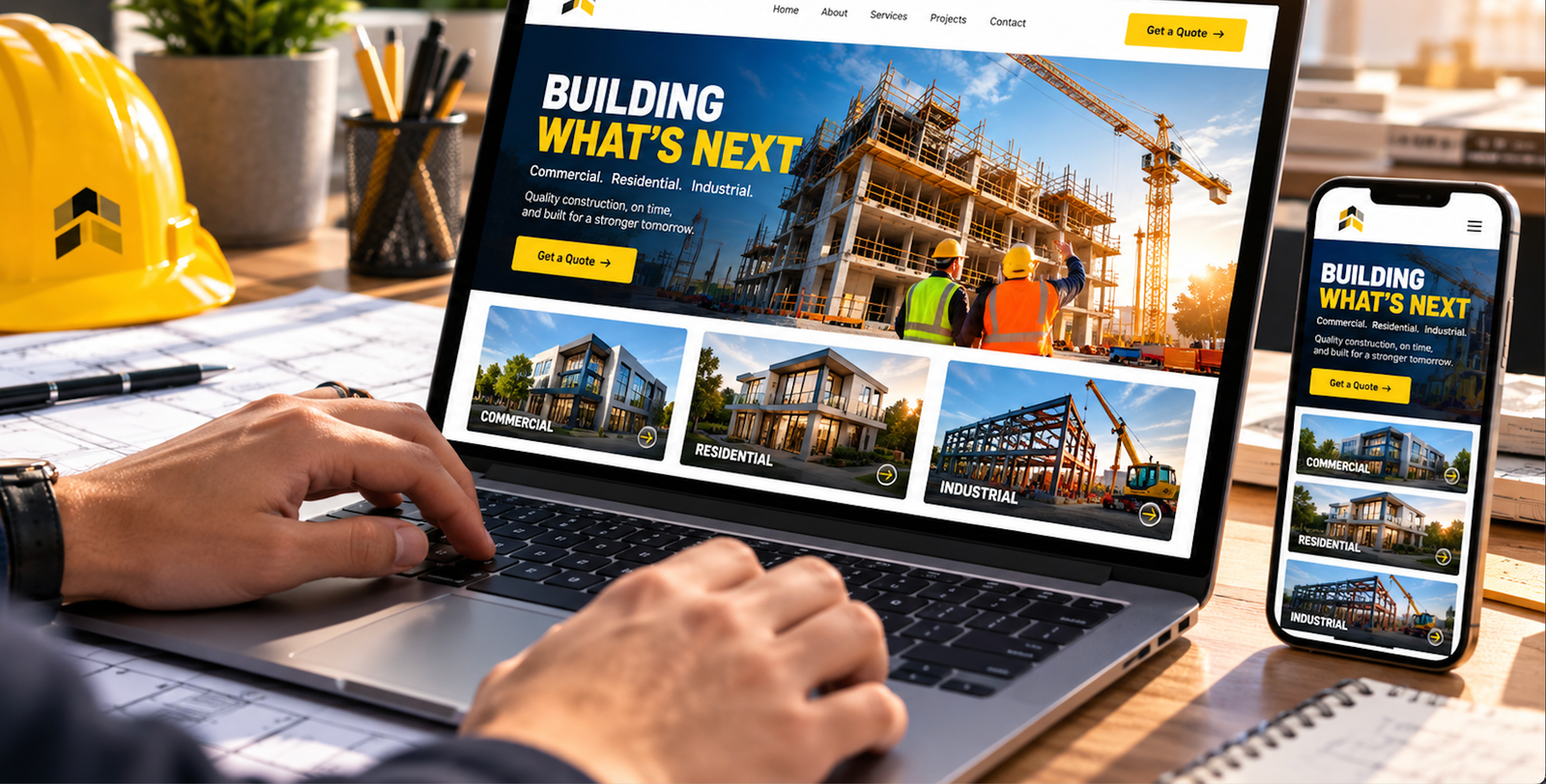 Modern business website